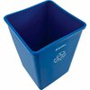 Global Industrial Square Multi Purpose Recycling Can, Blue, Plastic 641439RBL
